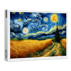 raxxa Premium-Puzzle: terne über dem Kornfeld