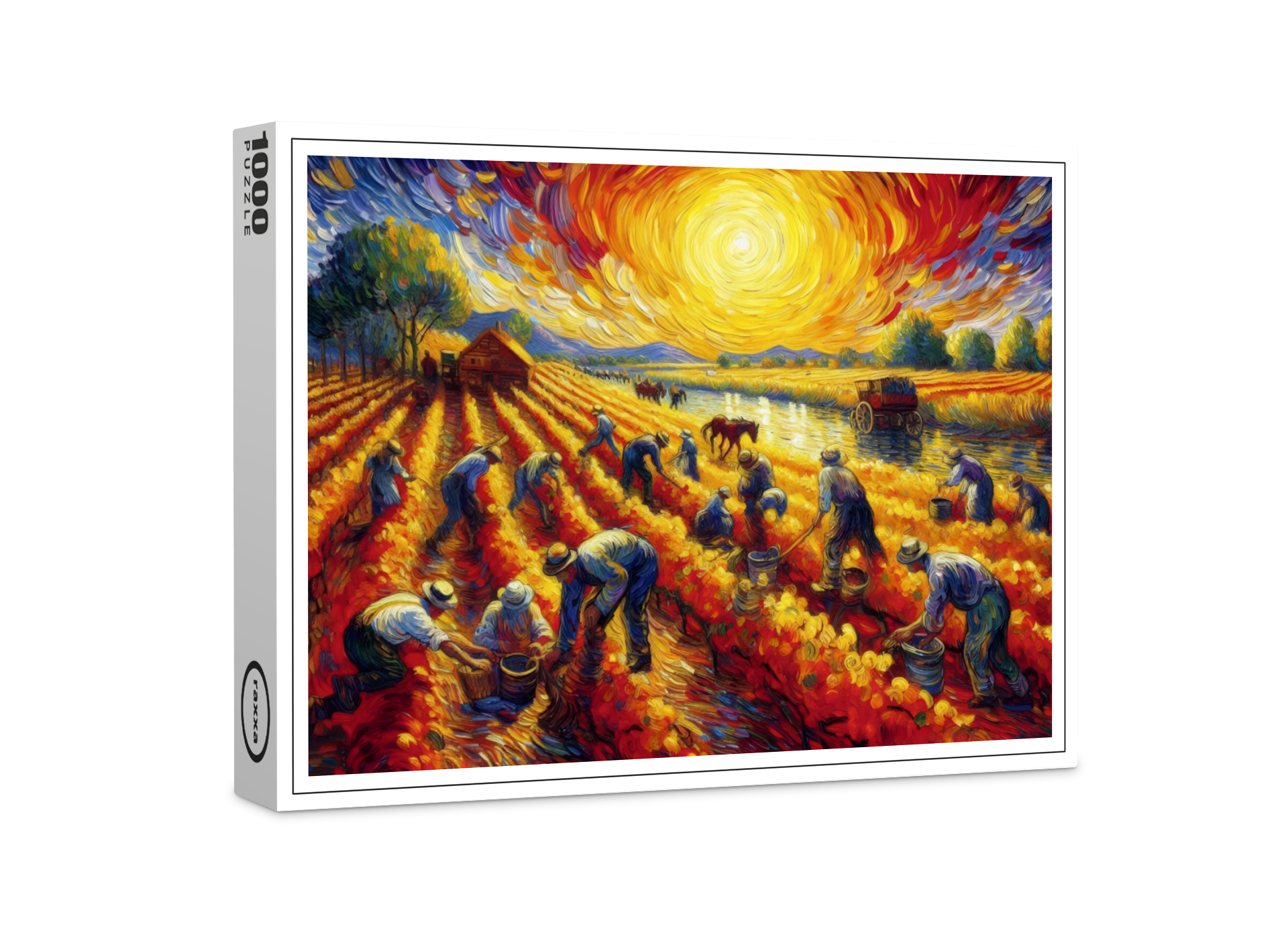 raxxa Premium-Puzzle: Ernte im Feuerhimmel