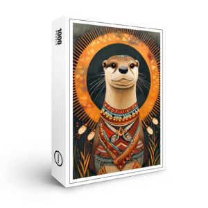 raxxa Premium-Puzzle: Otter Totem – Playful Deco Spirit