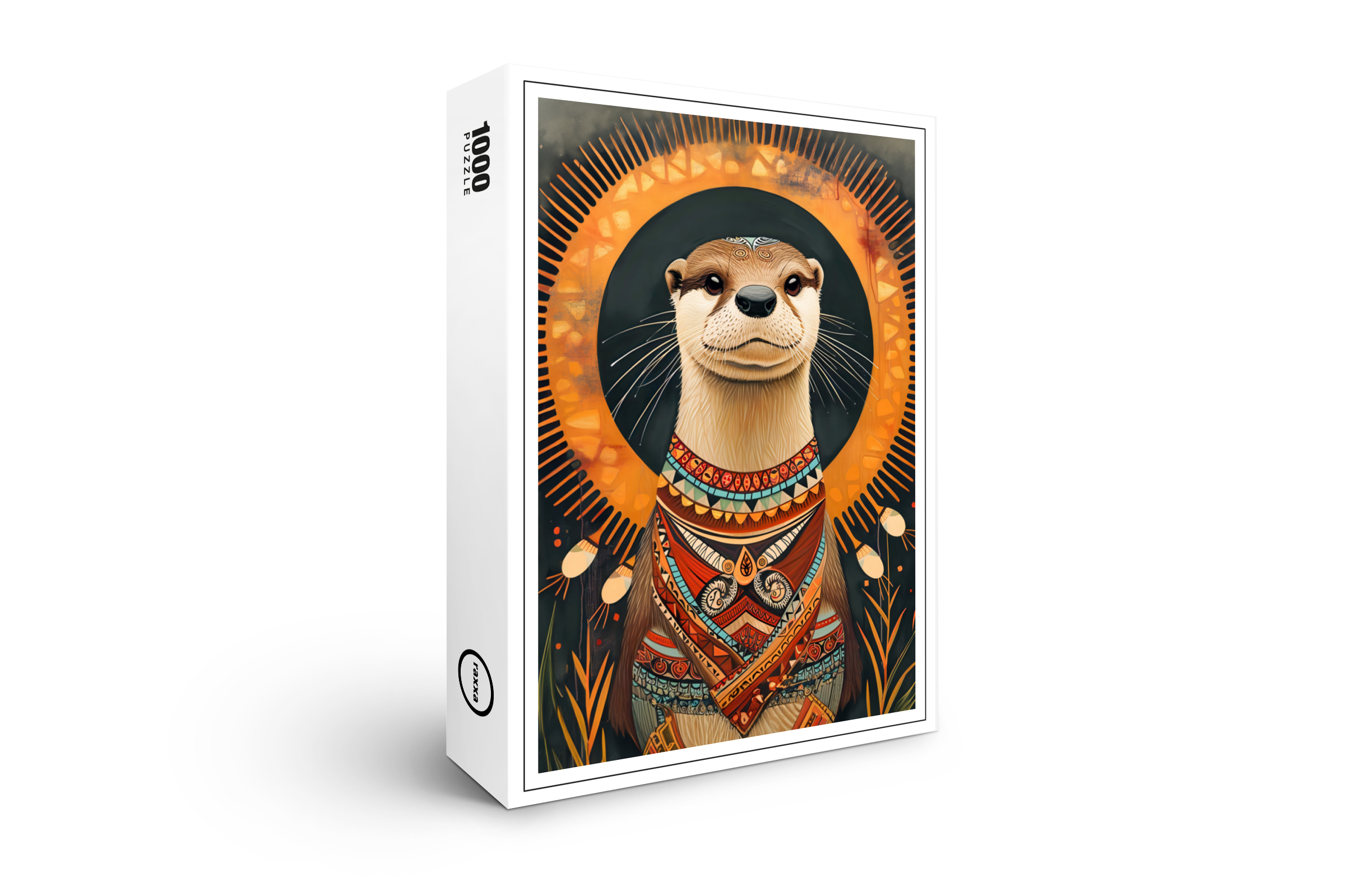 raxxa Premium-Puzzle: Otter Totem – Playful Deco Spirit