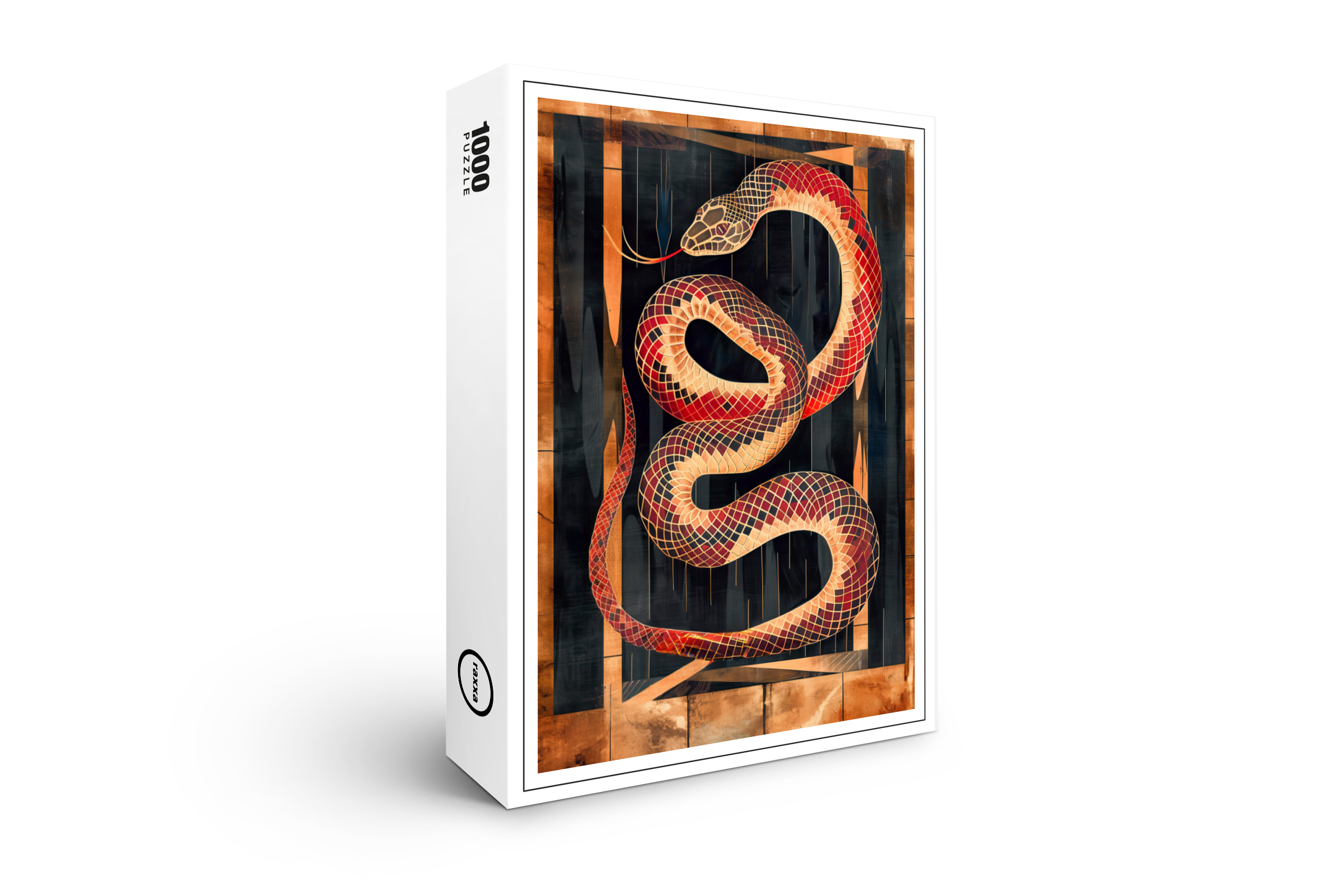 raxxa Premium-Puzzle: Snake Totem – Transformative Deco Symbol