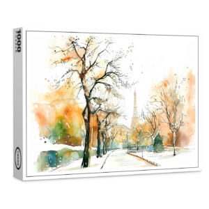 raxxa Premium-Puzzle: Watercolor Berlin Funkturm Autumn