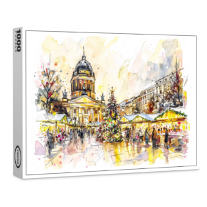 raxxa Premium-Puzzle: Watercolor Berlin Christmas Market
