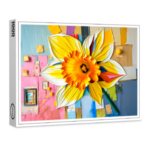 raxxa Premium-Puzzle: Radiant Daffodil in Modern Abstract Style