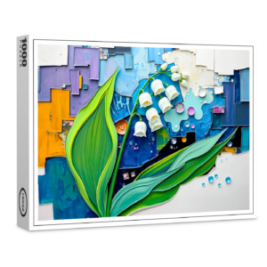 raxxa Premium-Puzzle: Graceful Lily of the Valley in Modern Abstract Style