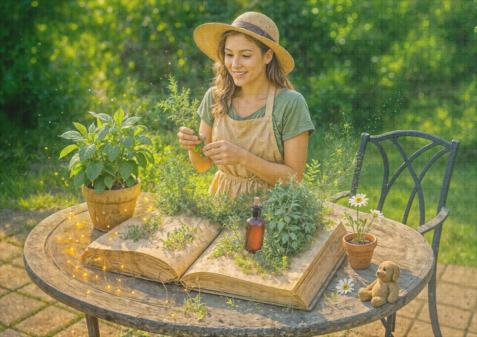 raxxa Premium-Puzzle: Herbal wisdom from ancient botanical book - immagine 2
