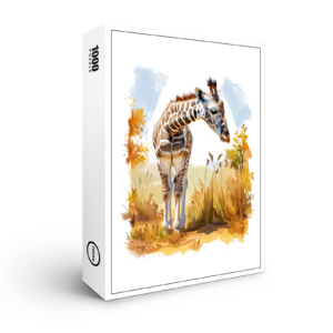 raxxa Premium-Puzzle: Giraffe in Tall Grass