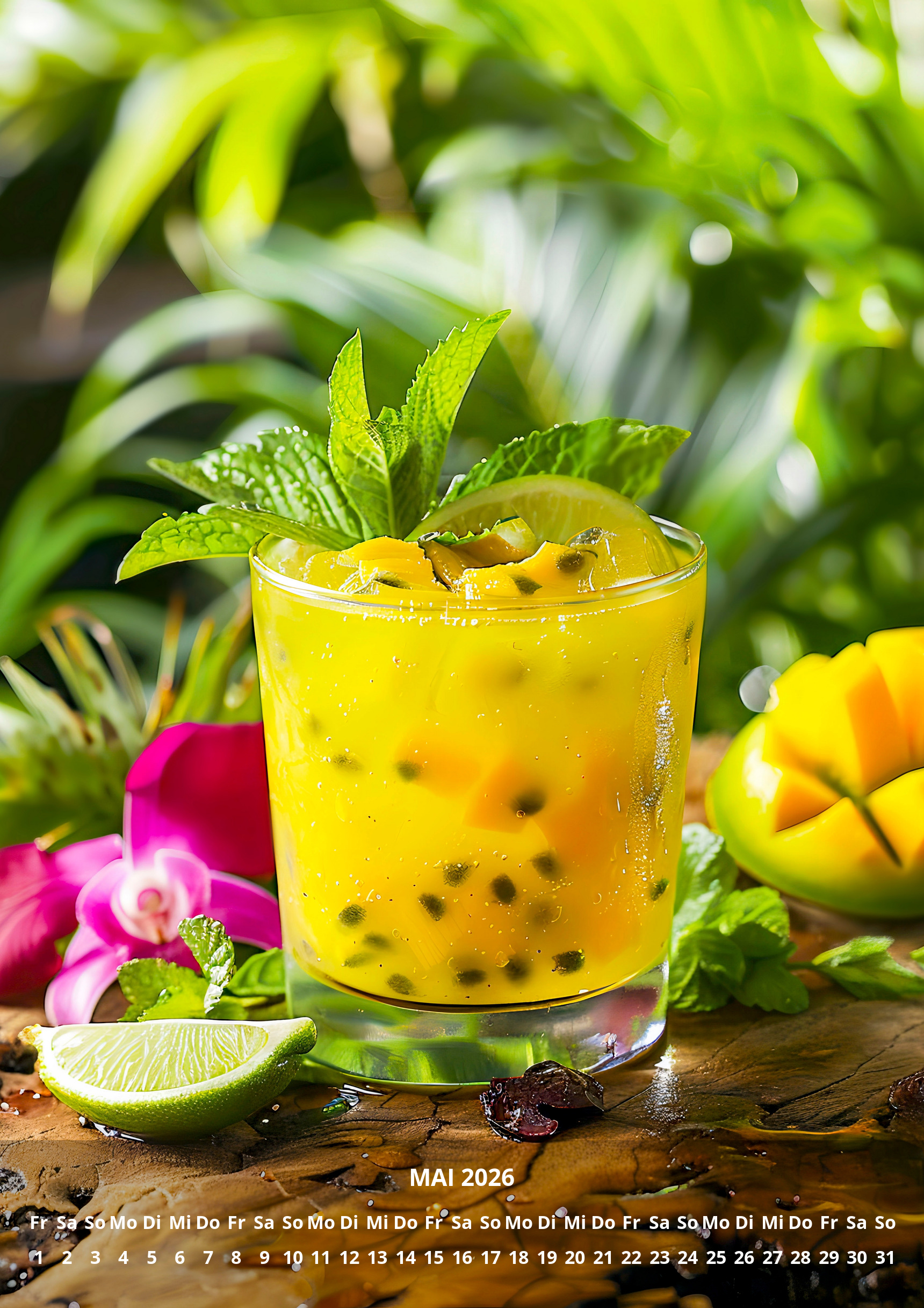 raxxa Premium-Monatskalender Cocktails 2026 – Bild 7