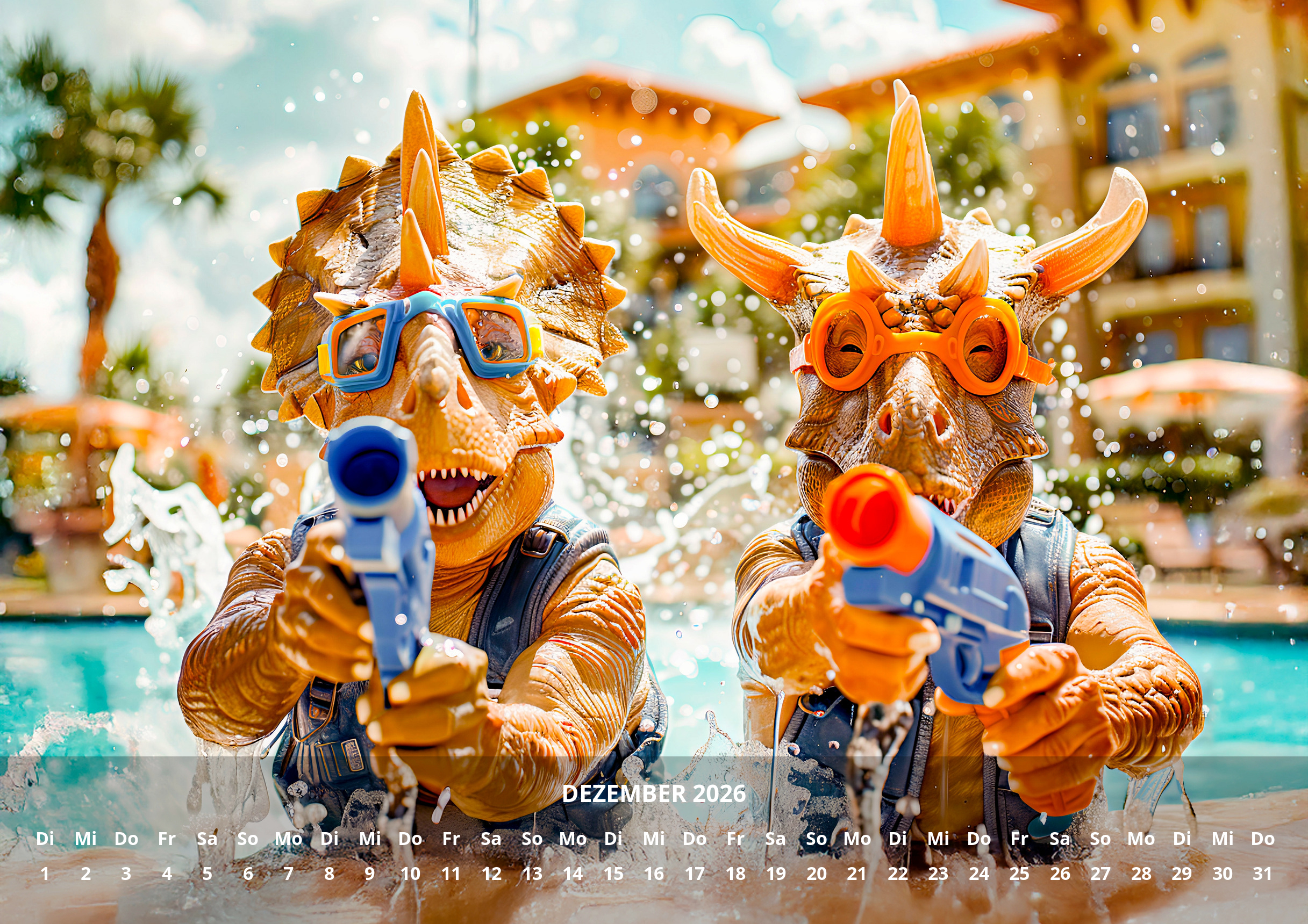 raxxa Premium-Monatskalender Dino Summer 2026 – Bild 14