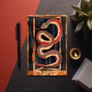 raxxa Postkarte: Snake Totem – Transformative Deco Symbol