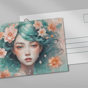 raxxa Postkarte: Enchanted Flower Nymph in Bloom