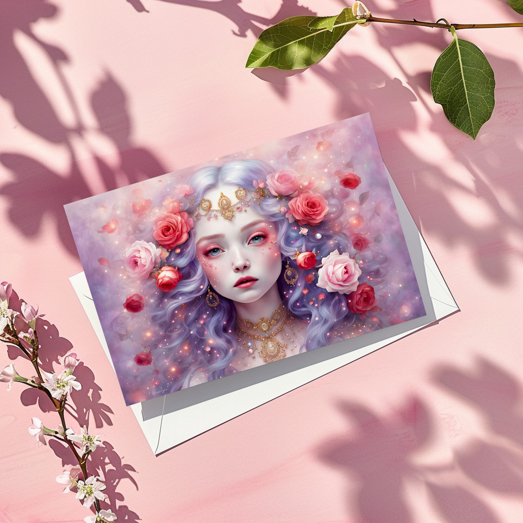 raxxa Postkarte: Enchanted Blossom Fairy Portrait