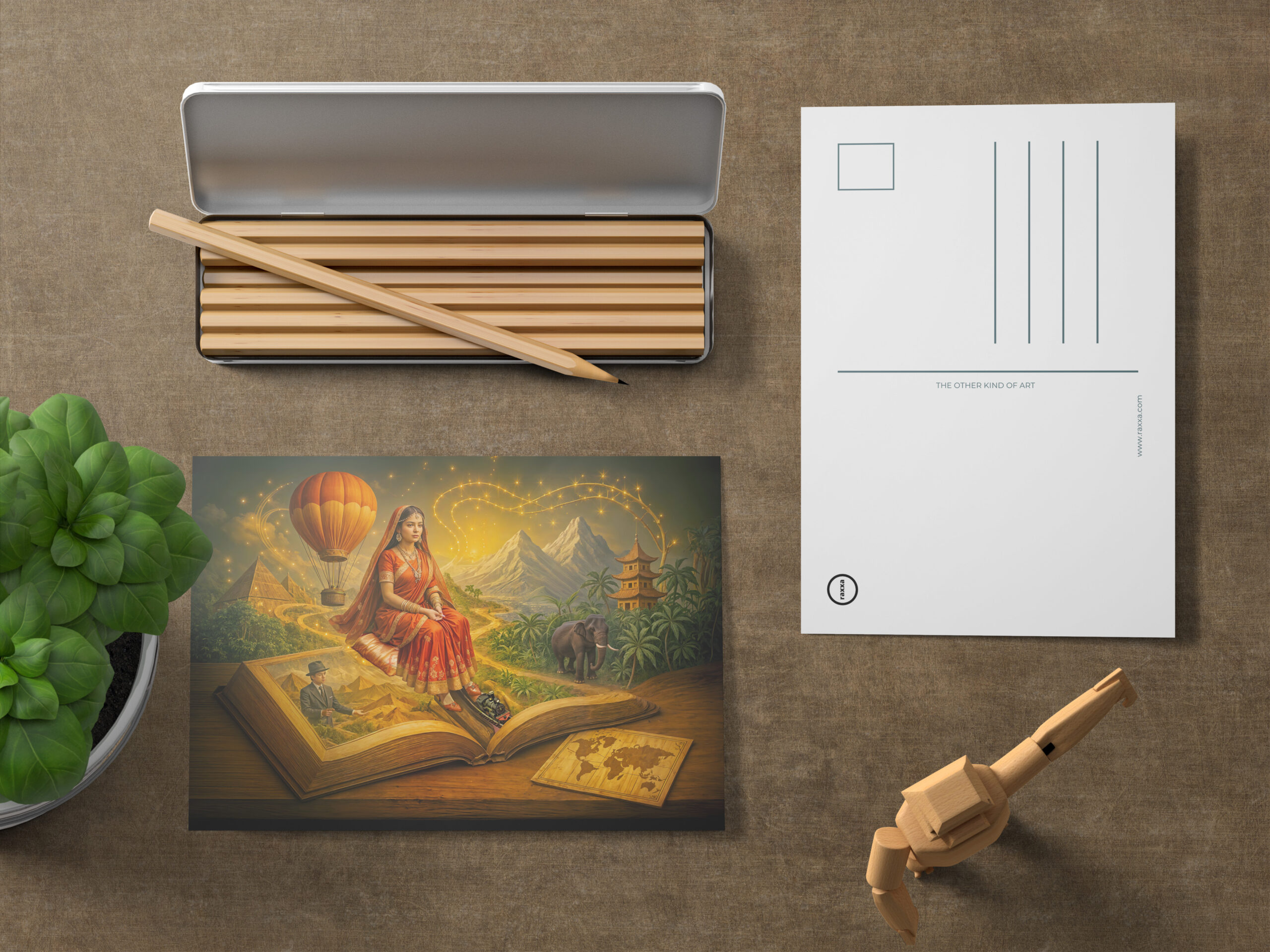 raxxa Postkarte: World journey from classic travel book