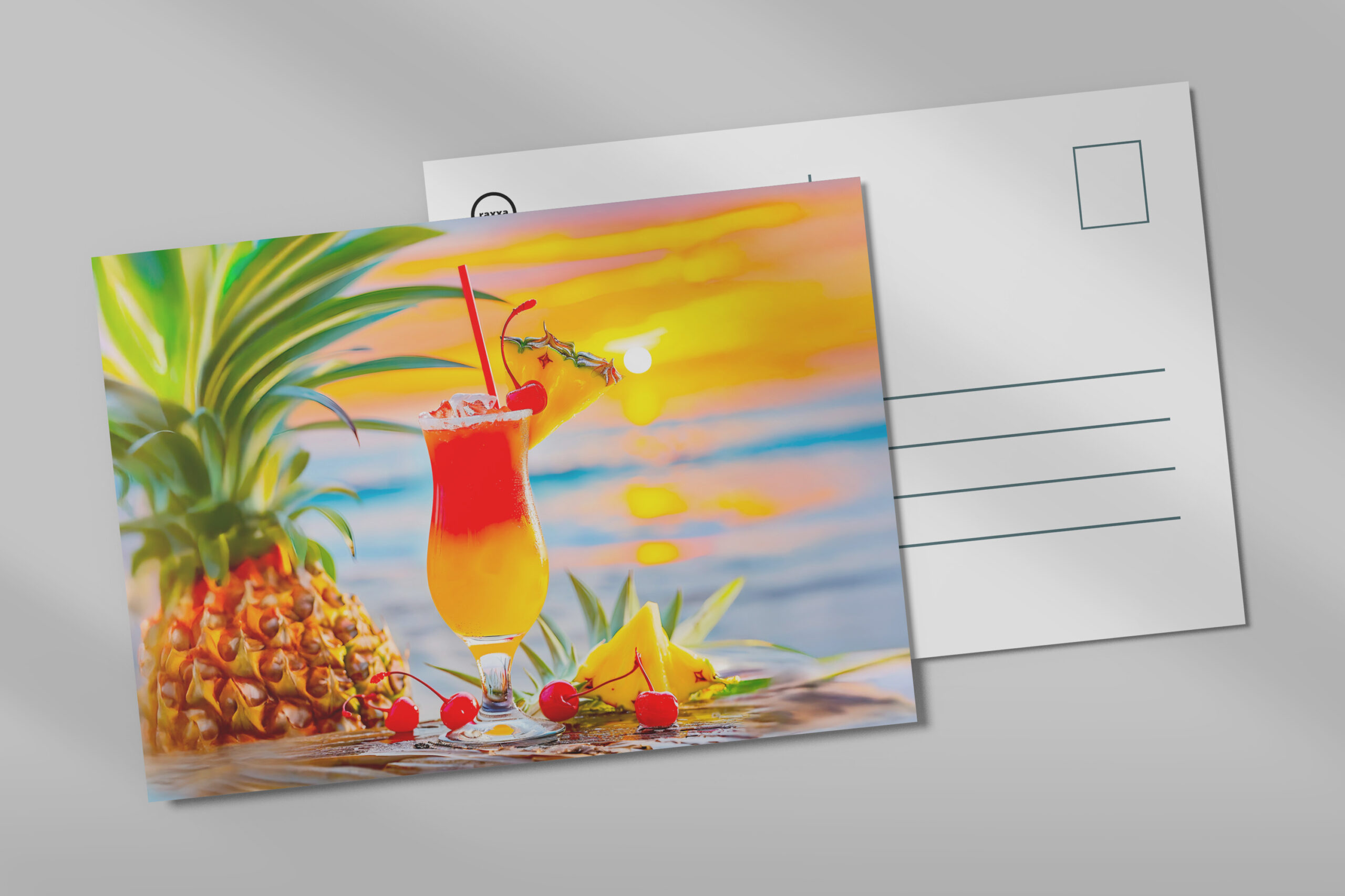 raxxa Postkarte: Pina Colada Tropical Classic