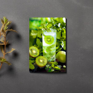raxxa Postkarte: Kiwi Mint Fizz Green Refreshment