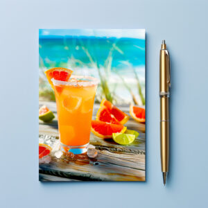 raxxa Postkarte: Grapefruit Margarita Beach Drink