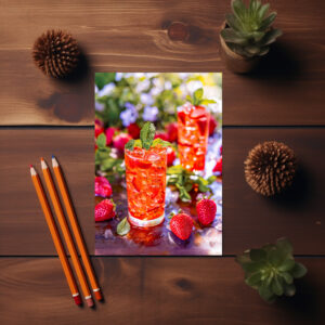 raxxa Postkarte: Strawberry Daiquiri Summer Dream