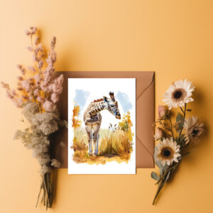 raxxa Postkarte: Giraffe in Tall Grass