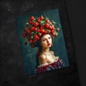 raxxa Postkarte: Strawberry Crown Baroque Lady