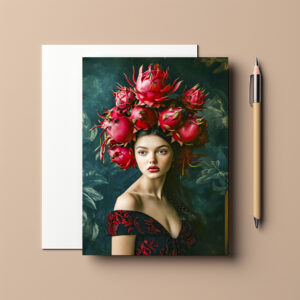 raxxa Postkarte: Tropical Dragon Fruit Fashion Concept