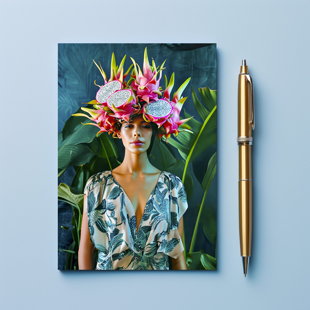 raxxa Postkarte: Tropical Dragon Fruit Fashion Concept