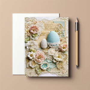 raxxa Postkarte: Easter Eggs with Flowers