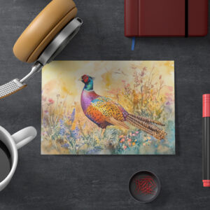 raxxa Postkarte: Pheasant on a meadow watercolor painting