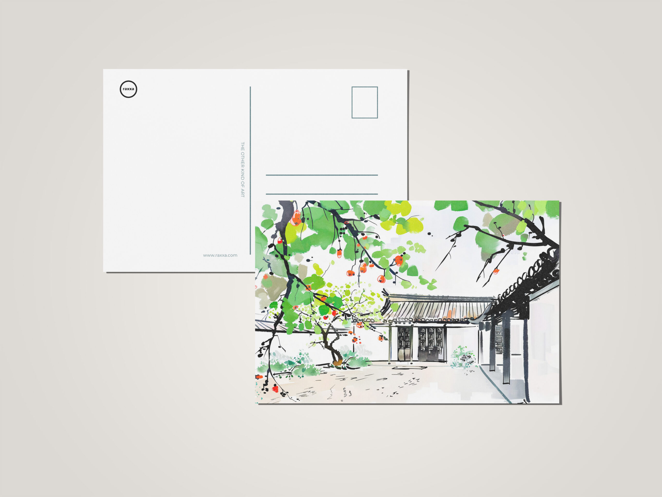 raxxa Postkarte: Traditional Courtyard of a Chinese House