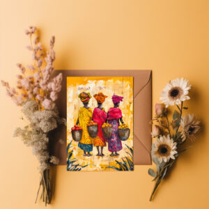 raxxa Postkarte: African Women Carrying Fruits and Vegetables