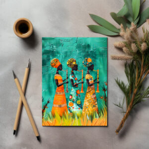 raxxa Postkarte: African Musicians in Traditional Dress