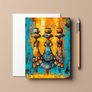 raxxa Postkarte: African Women with Water Jugs