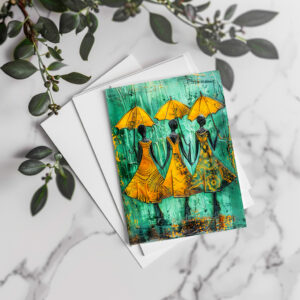 raxxa Postkarte: African Women with Umbrellas