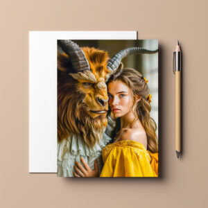 raxxa Postkarte: Beauty and the Beast Fairy Tale Scene
