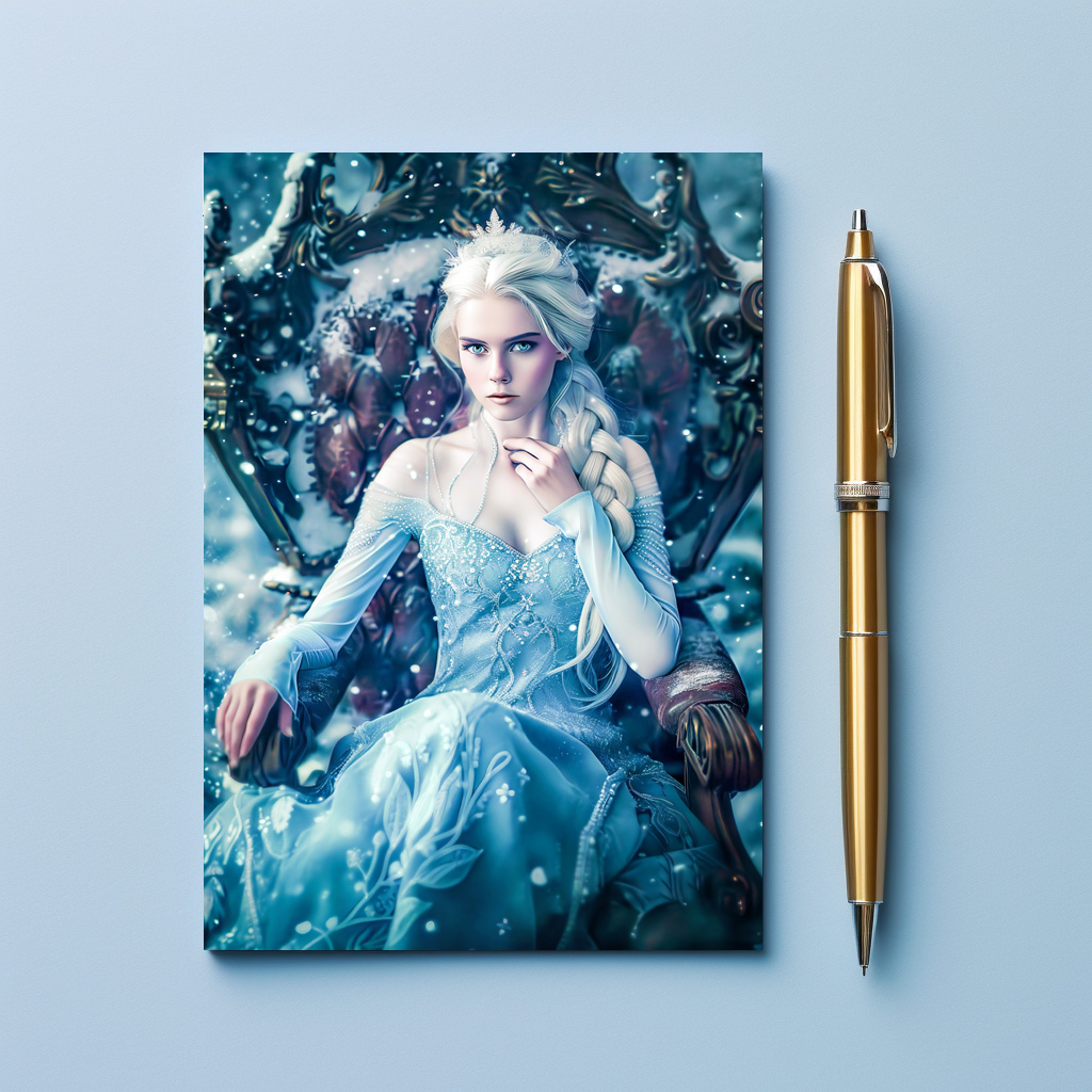 raxxa Postkarte: Snow queen on her Throne