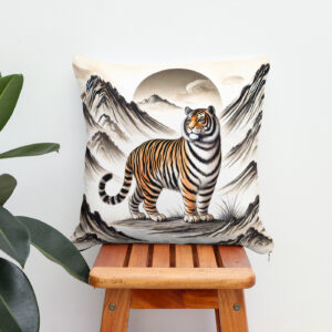 Kissen: Fierce Tiger Roaming Mountains