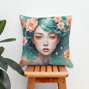 Kissen: Enchanted Flower Nymph in Bloom