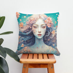Kissen: Enchanted Flower Nymph in Bloom