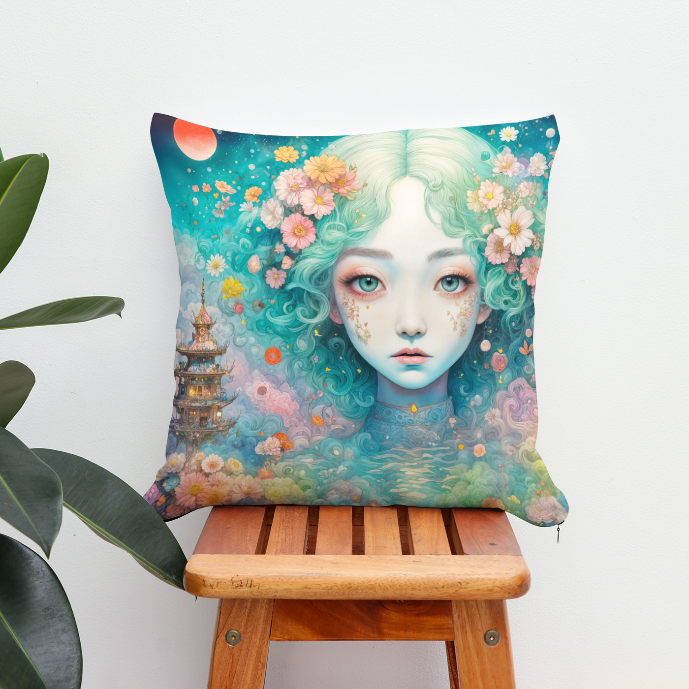 Kissen: Celestial Fairy in Flower Realm