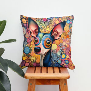 Kissen: Color Splash Pop-Art Dog Portrait