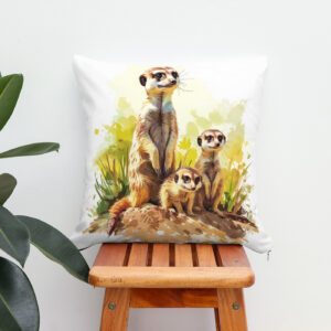 Kissen: Meerkat Family on the Lookout