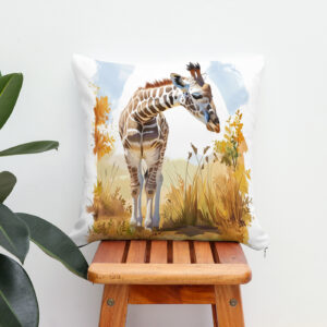 Kissen: Giraffe in Tall Grass
