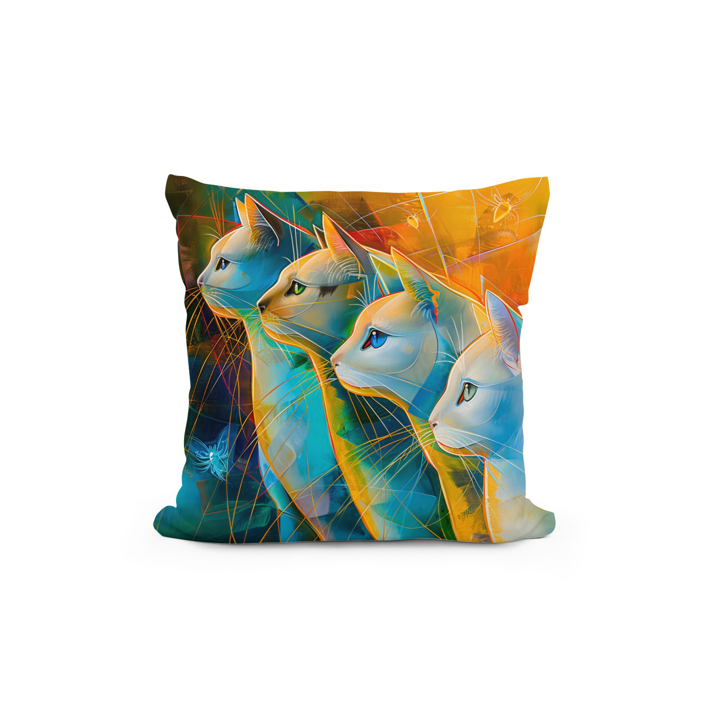 Kissen: Modern Cat Design in Cosmic Galaxy – Image 2