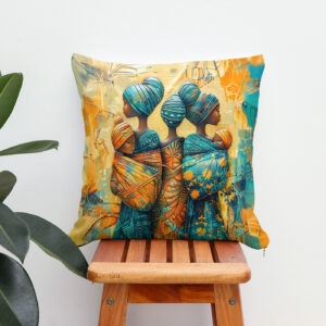 Kissen: African Women Carrying Children