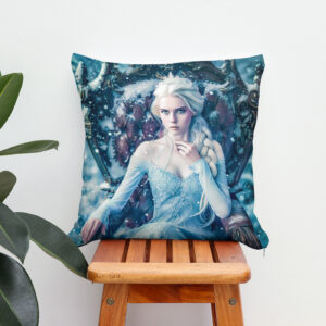 Kissen: Snow queen on her Throne