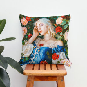 Kissen: Sleeping Beauty Among Roses