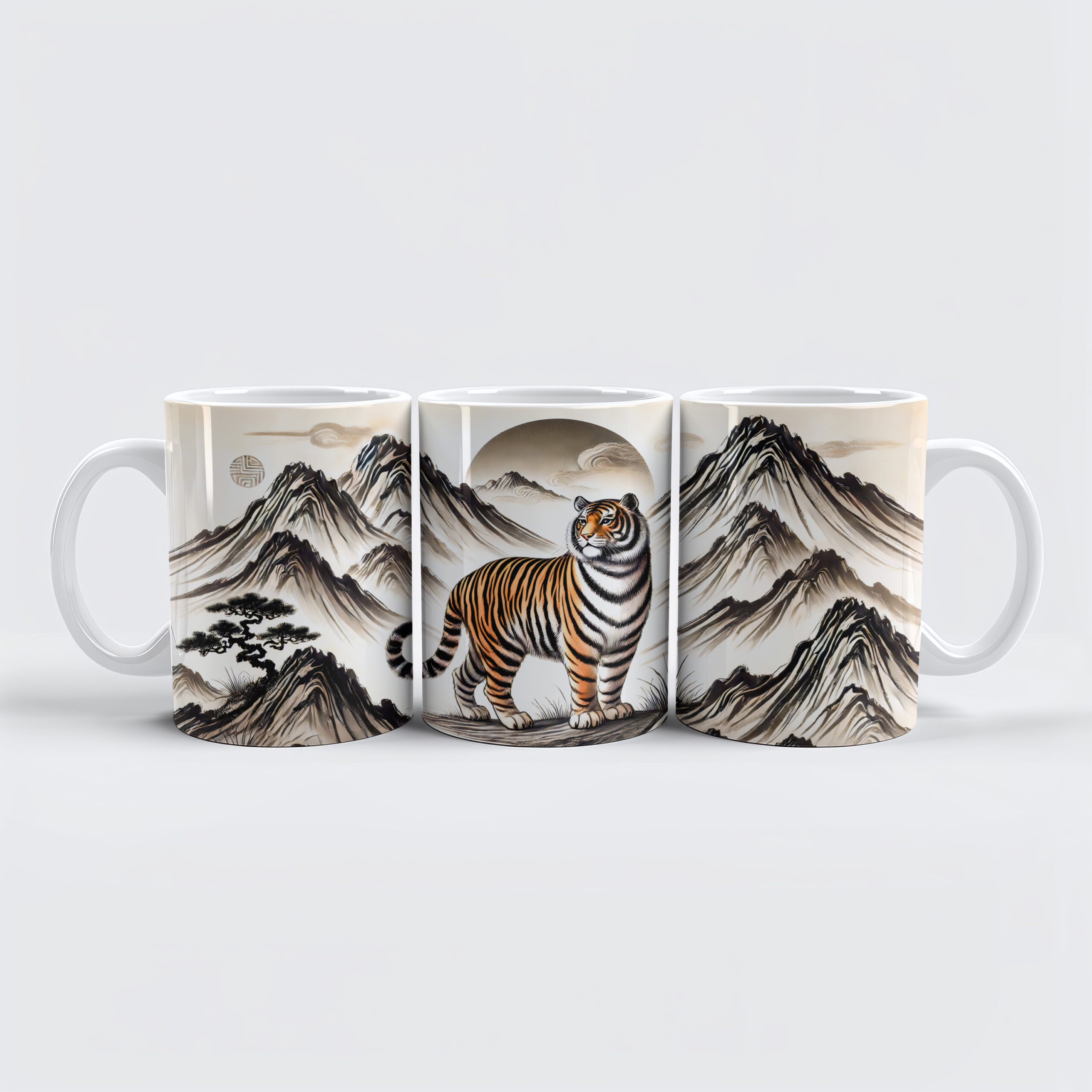 raxxa Premium-Tasse: Fierce Tiger Roaming Mountains