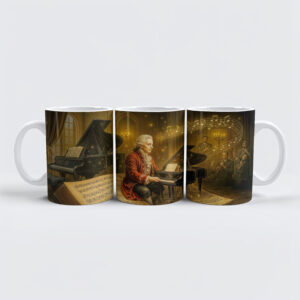 raxxa Premium-Tasse: Mozart music scene from classic book