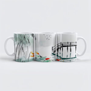 raxxa Premium-Tasse: Koi Fish in a Tranquil Pond