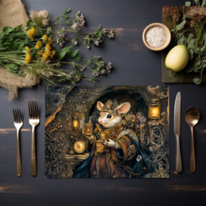 raxxa Premium-Tischset: Mouse King in a Tree Root Castle