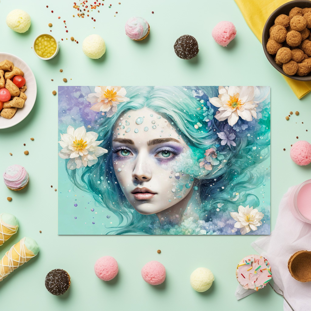raxxa Premium-Tischset: Water Nymph with Lotus Flowers - Image 3